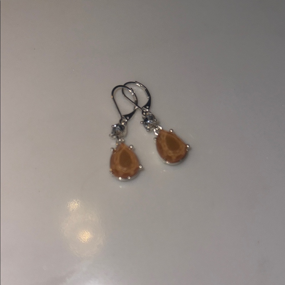 Elegant Silver and Gold Teardrop Earrings